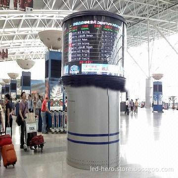 Indoor LED Display, Fashionable and Latest Arc-shaped Design, Strong Advertising, Propaganda Effect